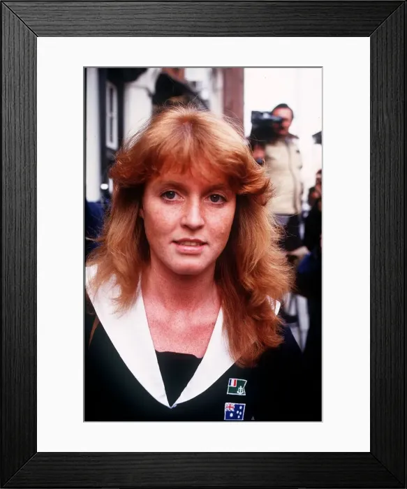 Framed Print : Sarah Ferguson at her office, March 1986 Framed Print : Sarah Ferguson at her office, March 1986