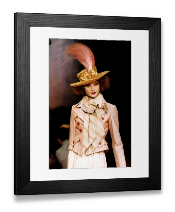 Framed Print : Clothing France Paris fashion 94 Designer Christian Lacroix January 1994
