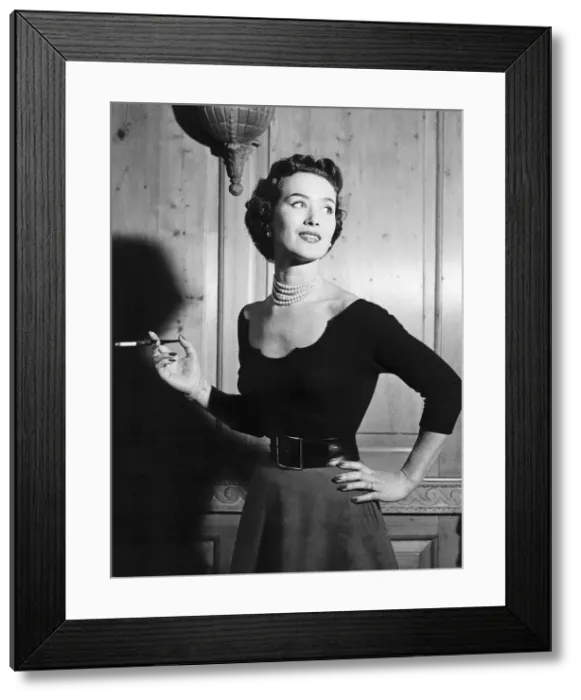 Framed Print : Fashion 1950s September 1954