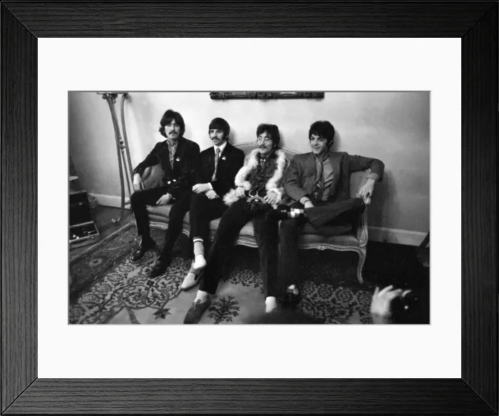 Framed Print : The Beatles at a press conference to launch their new record Sgt Framed Print : The Beatles at a press conference to launch their new record Sgt