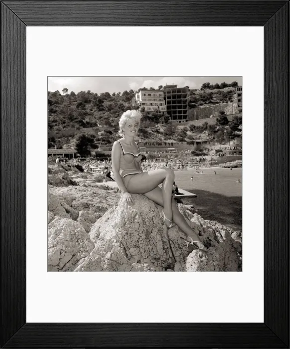 Framed Print : Holiday in Spain Women wearing swimming costumes bathing suit bikinis July Framed Print : Holiday in Spain Women wearing swimming costumes bathing suit bikinis July