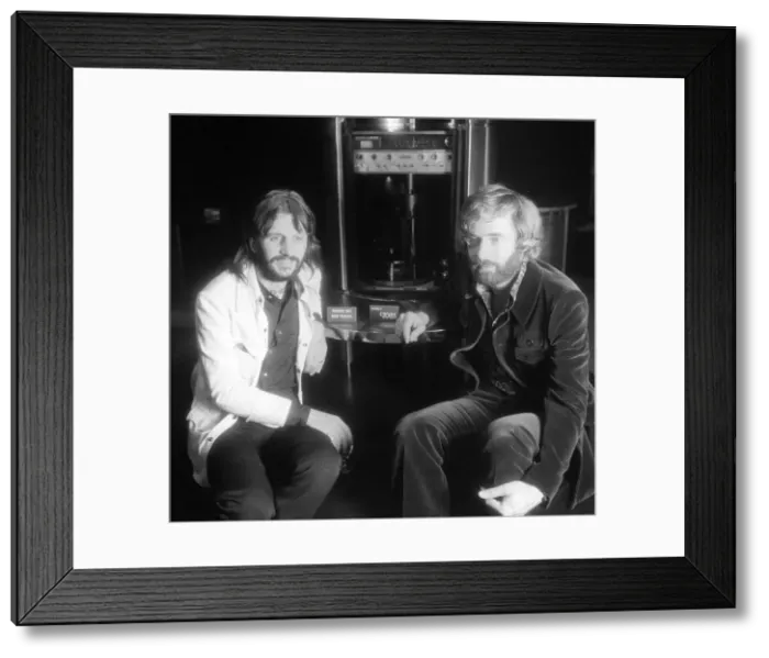Framed Print : Former Beatle Ringo Starr with designer Robin Cruickshank who is he is in partnership Framed Print : Former Beatle Ringo Starr with designer Robin Cruickshank who is he is in partnership