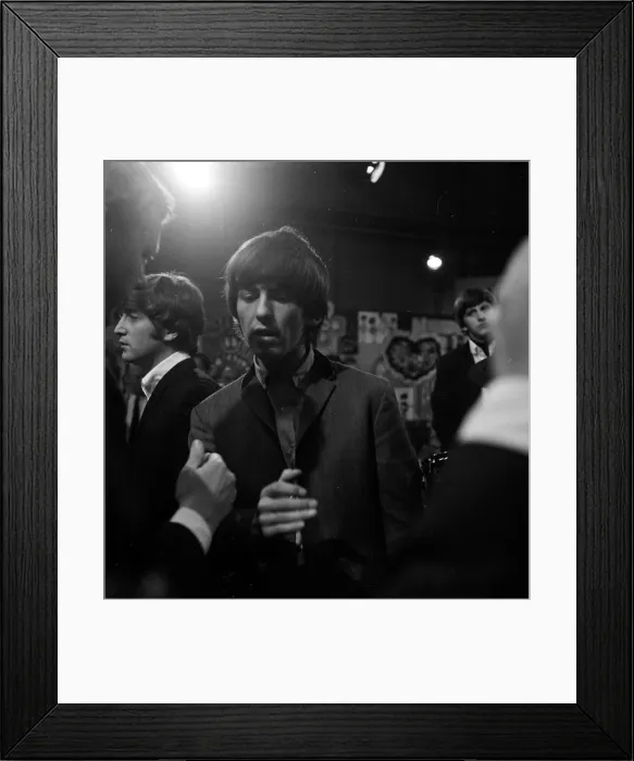 Framed Print : The Beatles at Television House, Kingsway, for an appearance on the television Show Framed Print : The Beatles at Television House, Kingsway, for an appearance on the television Show