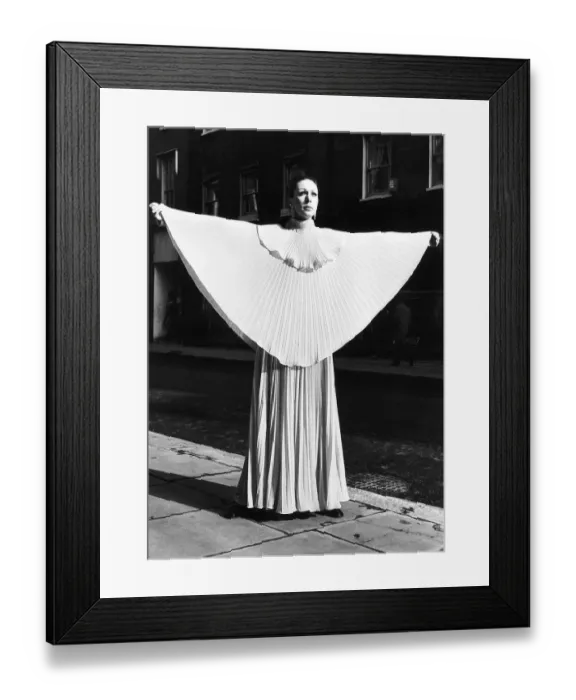 Framed Print : Fashion, March 1970 Christine Renvoize models a romantic evening dress in Framed Print : Fashion, March 1970 Christine Renvoize models a romantic evening dress in