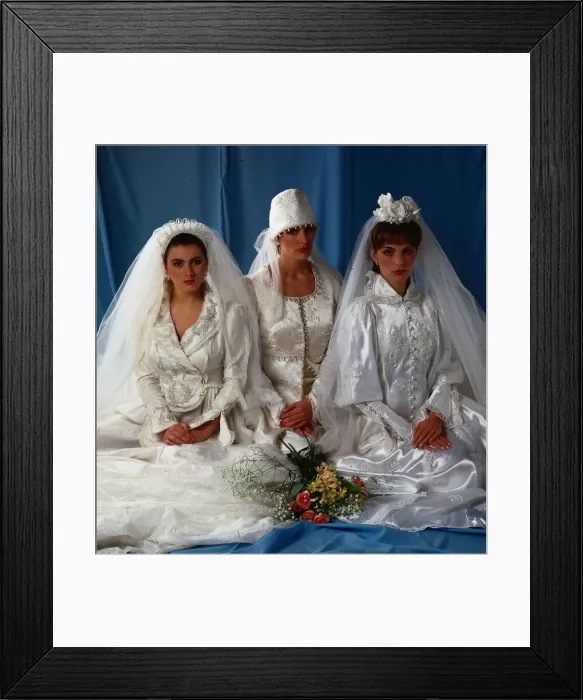 Framed Print : Wedding fashion, June 1991 Lisa Wilson, Lorraine Davidson Framed Print : Wedding fashion, June 1991 Lisa Wilson, Lorraine Davidson