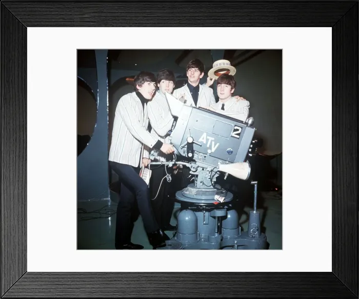 Framed Print : The Beatles Rehearse for ATV Show with Morcambe and Wise 2 December 1963