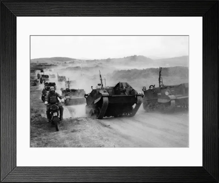 Framed Print : Britains new Reconnaissance Corps - the cavalry of the mechanised forces - is shown