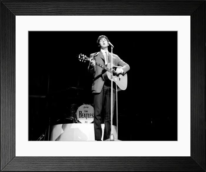 Framed Print : The Beatles performing at Blackpool Night Out. 1st August 1965