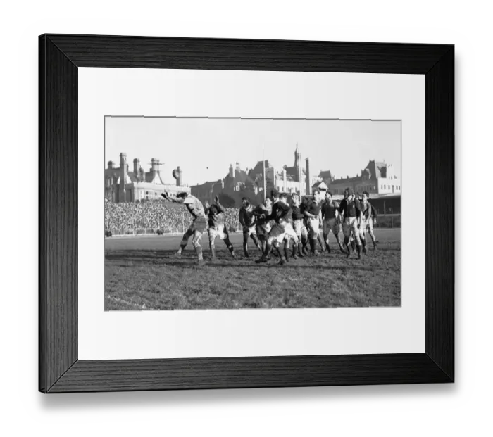 Framed Print : Wales v Scotland Five Nations Rugby Championship Welsh line out during their five Framed Print : Wales v Scotland Five Nations Rugby Championship Welsh line out during their five