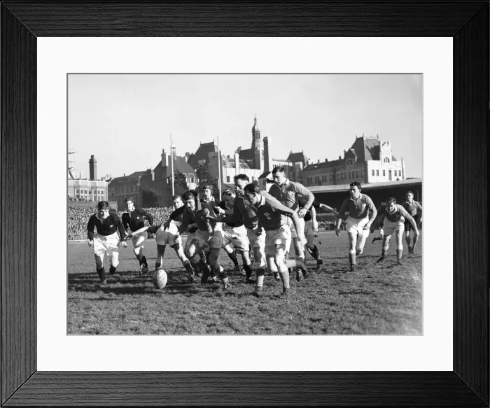 Framed Print : Wales v Scotland Five Nations Rugby Championship Wales on the attack during their