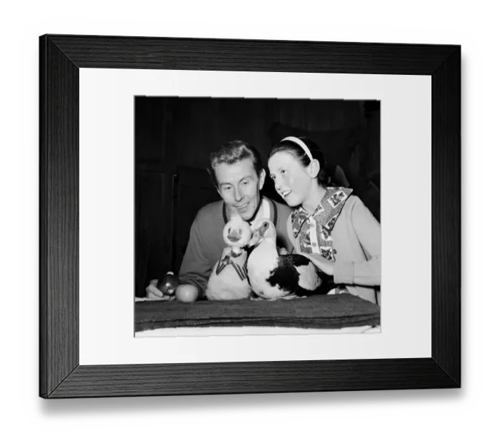 Framed Print : Ventriloquist Ray Alan with puppet Quackers, March 1967 Framed Print : Ventriloquist Ray Alan with puppet Quackers, March 1967