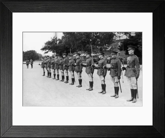 Framed Print : Cadets on parade at the army school in Armagh, 4th September 1929 Framed Print : Cadets on parade at the army school in Armagh, 4th September 1929