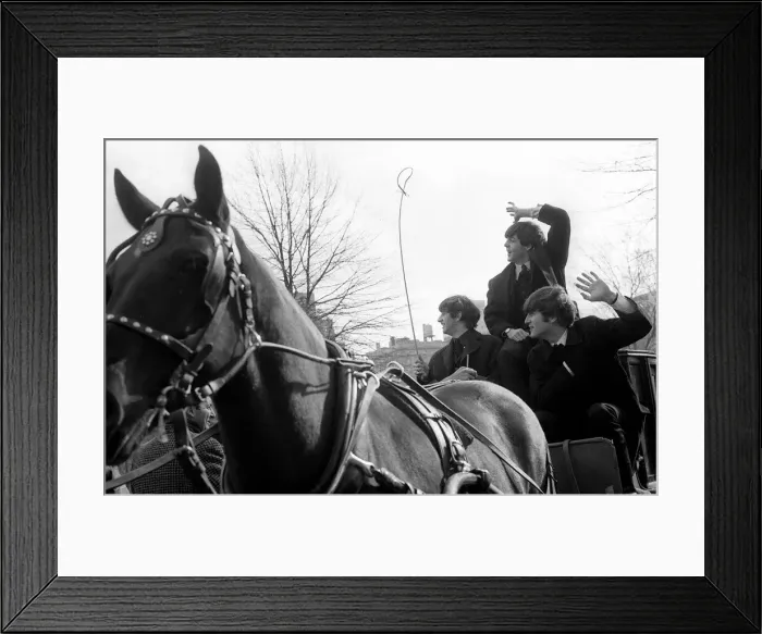 Framed Print : John Lennon, Paul McCartney and Ringo Starr in New York Framed Print : John Lennon, Paul McCartney and Ringo Starr in New York