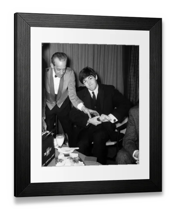 Framed Print : The Beatles leaving for New York. Paul McCartney before boarding the aircraft 7 February Framed Print : The Beatles leaving for New York. Paul McCartney before boarding the aircraft 7 February