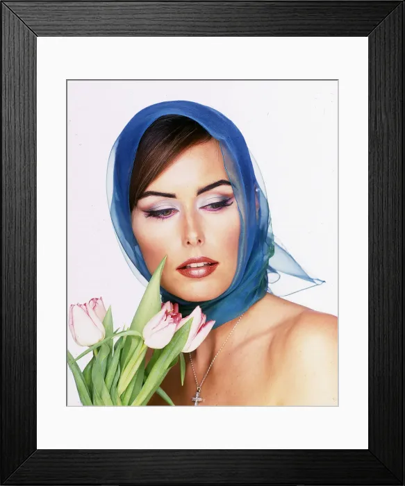Framed Print : Eileen Catterson model - pastels at dawn fashion feature, January 1998