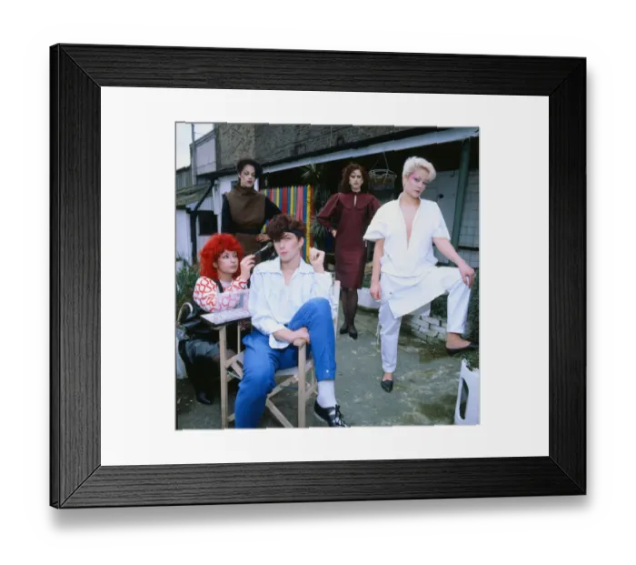 Framed Print : Jon Blake, fashion designer, April 1981 Framed Print : Jon Blake, fashion designer, April 1981