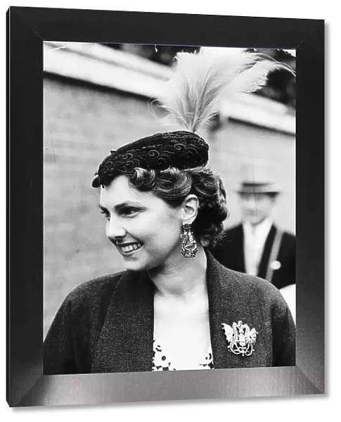 Mrs Jeffery Fairbain from Australia at Royal Ascot in June 1953 Dragon style