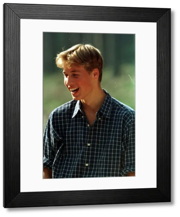 Framed Print : Prince William Collection 1997 Prince william on River Dee balmoral August 1997 he is Framed Print : Prince William Collection 1997 Prince william on River Dee balmoral August 1997 he is