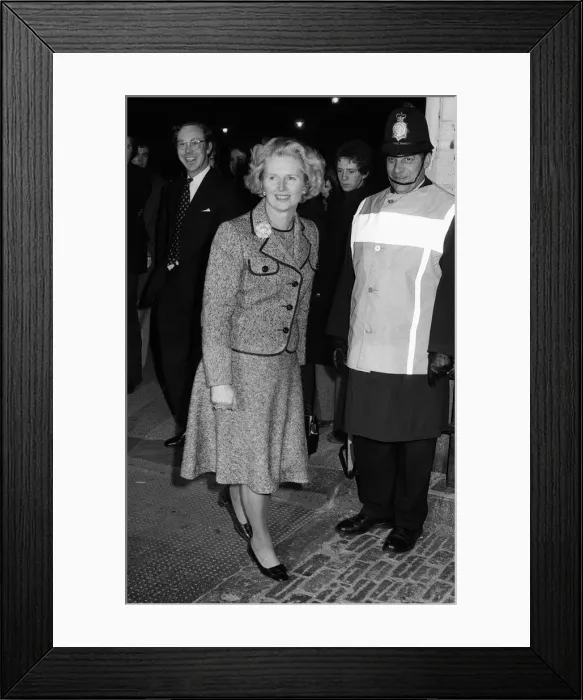 Framed Print : Conservative politician Margaret Thatcher after mounting a challenge to the leadership Framed Print : Conservative politician Margaret Thatcher after mounting a challenge to the leadership