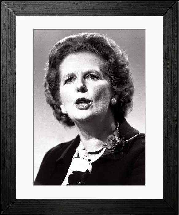 Framed Print : Prime MInister Margaret Thatcher speaking at the Conservative Party conference