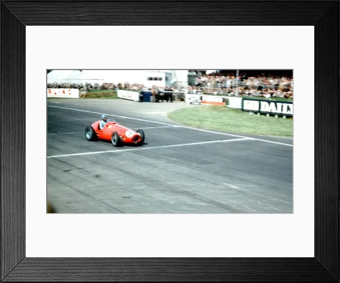 Framed Print : British Grand Prix 1953 Silverstone July 1953 The winner Alberto Ascari in his Framed Print : British Grand Prix 1953 Silverstone July 1953 The winner Alberto Ascari in his