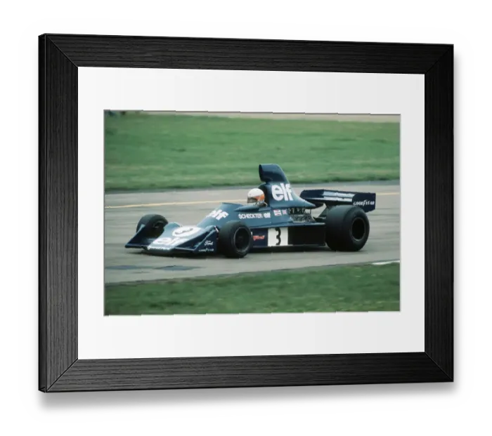 Framed Print : British Grand Prix Silverstone July 1975 Motor racing 70s John Player