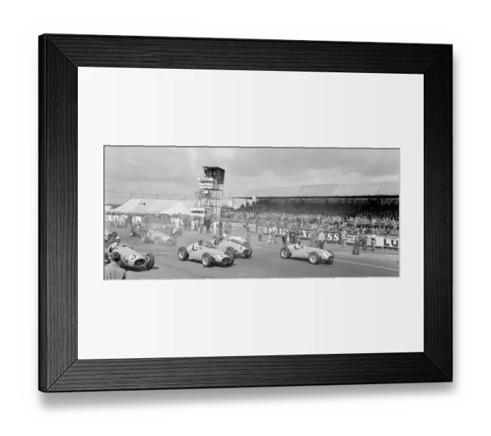 Framed Print : The start of the 1953 British Grand Prix at Silverstone