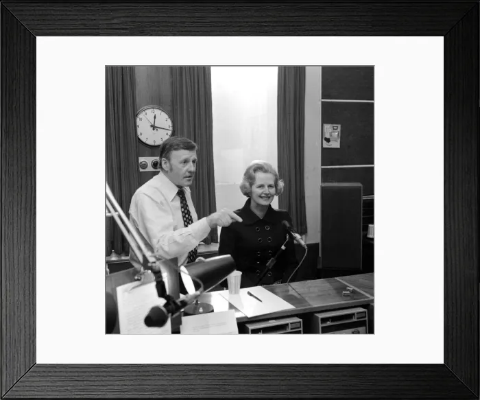 Framed Print : Margaret Thatcher February 1975 With Jimmy Young Framed Print : Margaret Thatcher February 1975 With Jimmy Young