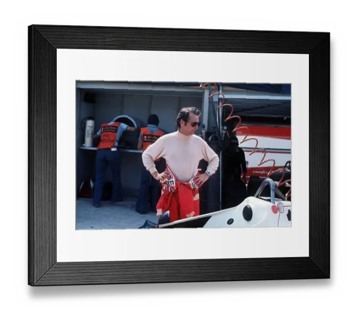 Framed Print : British Grand Prix 1976 Brands Hatch July 1976 Niki Lauda for Ferrari number 1 car