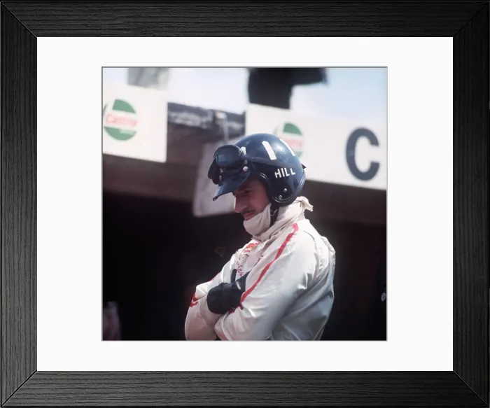 Framed Print : Graham Hill Motor Racings Driver father of Damon Hill Framed Print : Graham Hill Motor Racings Driver father of Damon Hill