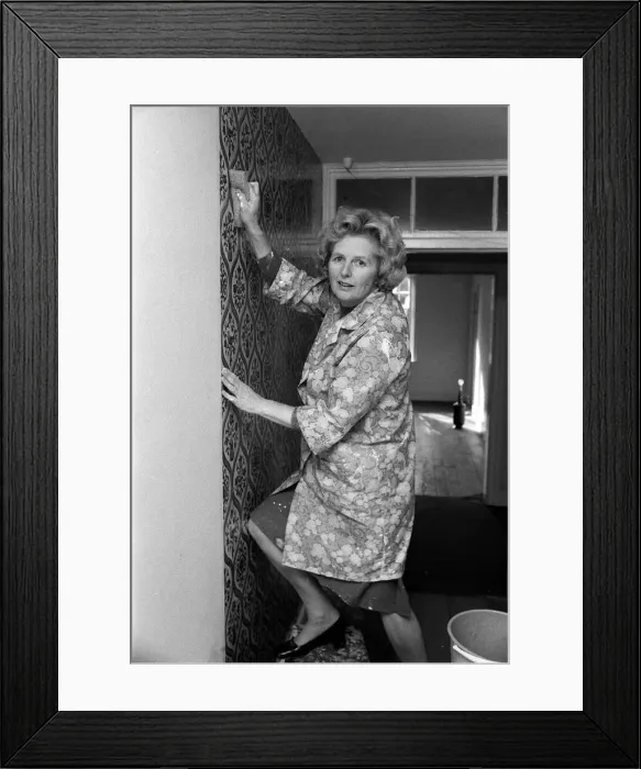 Framed Print : Margaret Thatcher spent the w eekend