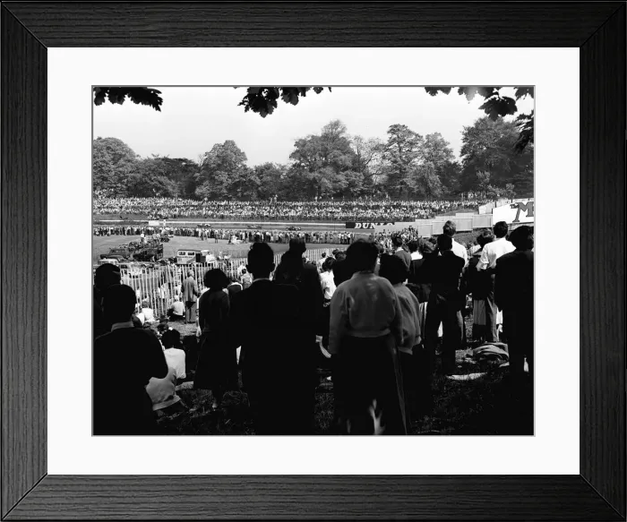 Framed Print : Formula One Motor Racing Driver at the Crystal Palace race Meeting Framed Print : Formula One Motor Racing Driver at the Crystal Palace race Meeting