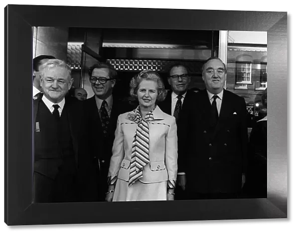 Margaret Thatcher with Reginald Maudling, Sally Oppenheim