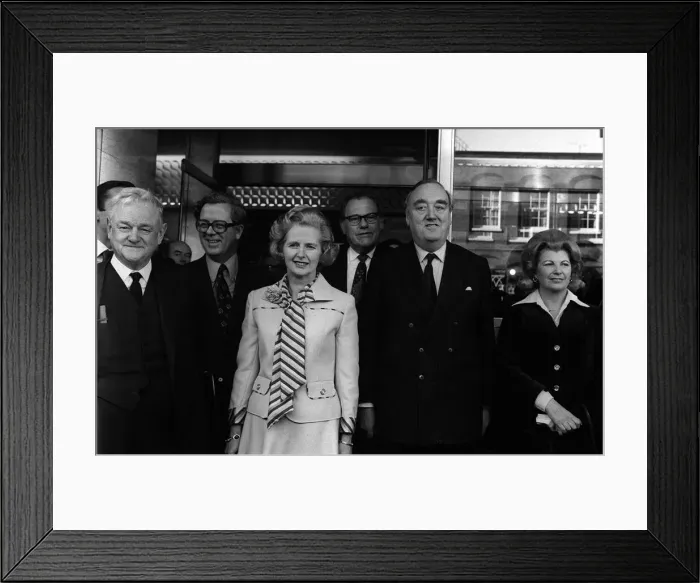 Framed Print : Margaret Thatcher with Reginald Maudling, Sally Oppenheim Framed Print : Margaret Thatcher with Reginald Maudling, Sally Oppenheim