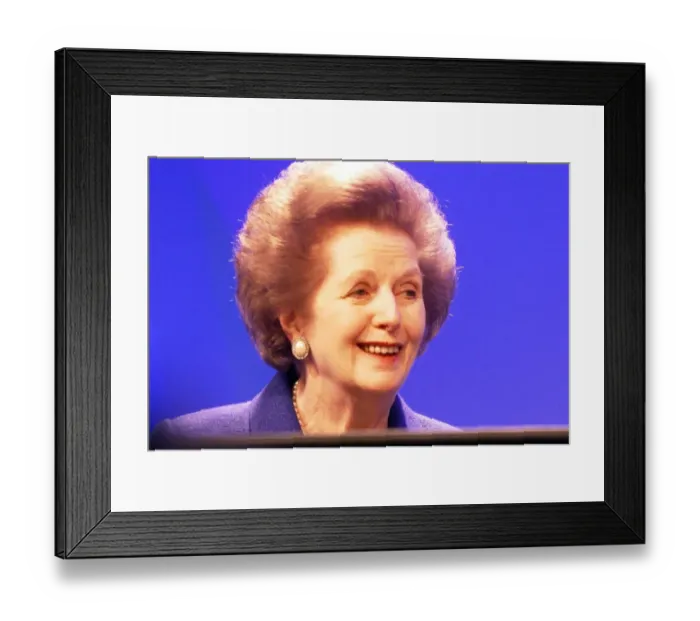 Framed Print : Former Prime Minister Margaret Thatcher at the annual Conservative Party Conference in