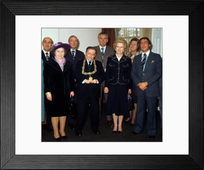Framed Print : Peter McCann & staff meeting Cabinet minister Margaret Thatcher 1976 Framed Print : Peter McCann & staff meeting Cabinet minister Margaret Thatcher 1976