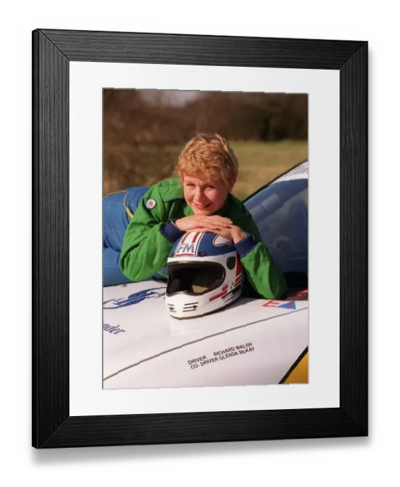  : Actress Glenda McKay March 1998 With her Vauxhall Corsa rally sports car