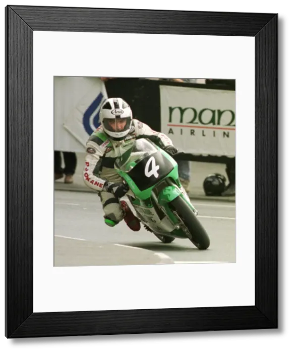 Framed Print : Robert Dunlop winner at the Isle of Man TT June 1998 despite having a broken leg Framed Print : Robert Dunlop winner at the Isle of Man TT June 1998 despite having a broken leg