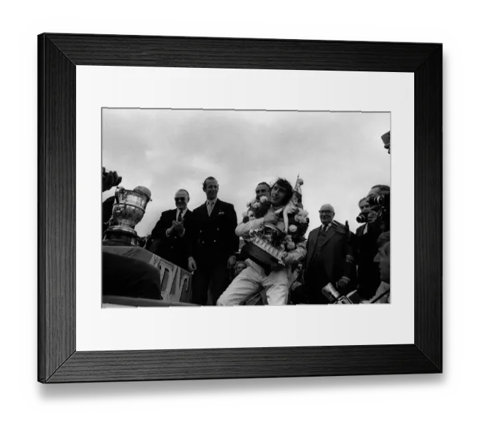 Framed Print : Jackie Stewart wins 1969 British grand prix Framed Print : Jackie Stewart wins 1969 British grand prix