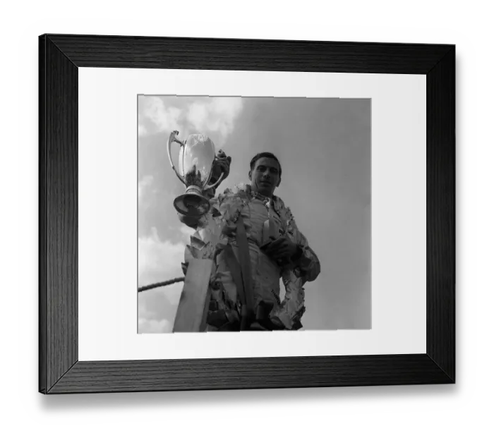 Framed Print : Jim Clark wins British Grand prix at Silverstone 1963