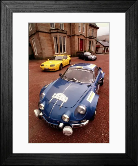 Framed Print : Old and new Alpine Renault May 1999 Framed Print : Old and new Alpine Renault May 1999