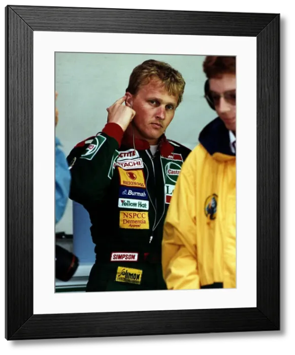 Framed Print : Johnny Herbert Formula One Racing Driver British Grand Prix