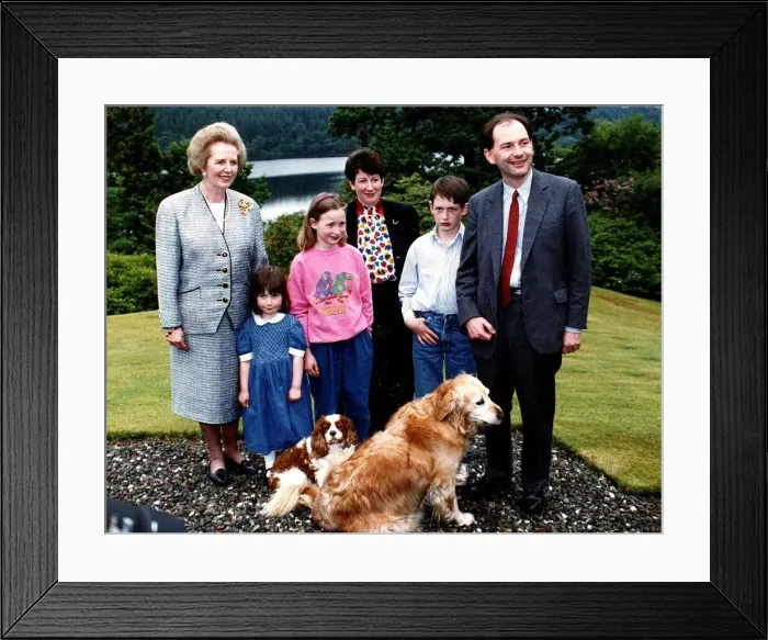 Framed Print : Michael Forsyth MP Member of Parliament Secretary of State for Scotland with family Framed Print : Michael Forsyth MP Member of Parliament Secretary of State for Scotland with family