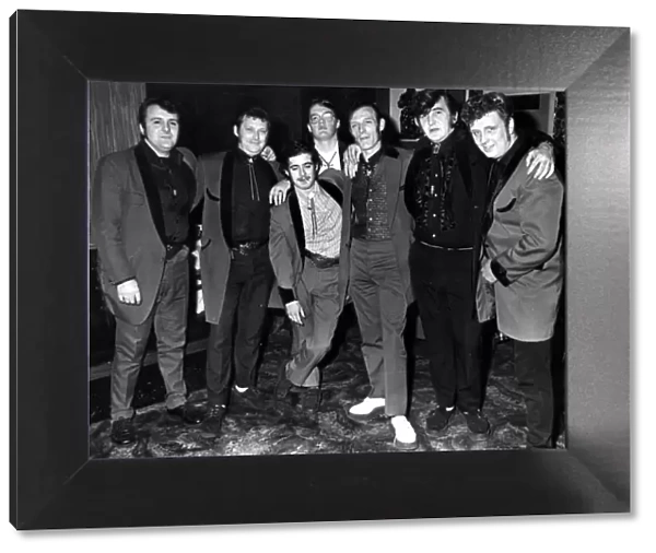 Teddy Boys - Dressed in their gear - left to right - John Roberts