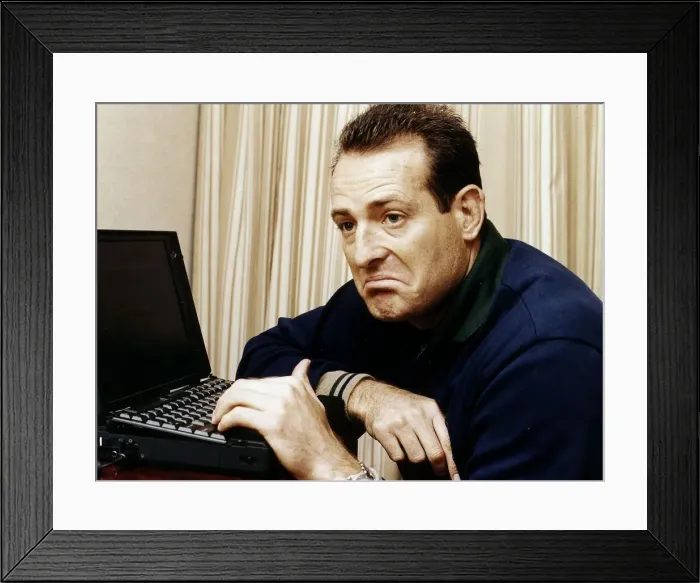 Framed Print : David Campese Australian rugby player who does a daily diary on the internet Framed Print : David Campese Australian rugby player who does a daily diary on the internet