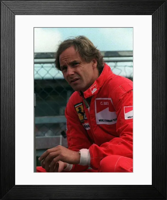 Framed Print : Formula one Motor racing driver