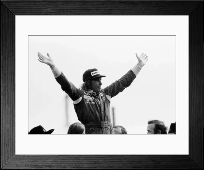 Framed Print : The 1977 British Grand Prix Formula One motor race held at Silverstone on 16 July 1977
