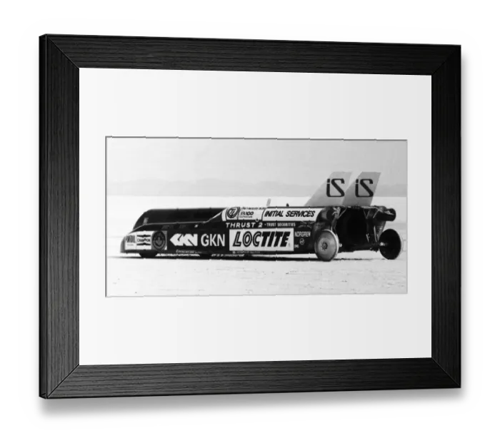 Framed Print : Richard Noble Driving Ace trying to break the World Land Speed Record Framed Print : Richard Noble Driving Ace trying to break the World Land Speed Record