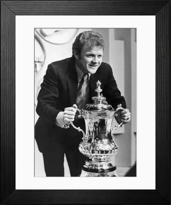 Framed Print : Billy Bremner Leeds Captain seen here with the FA cup in the build up to the FA Cup Final Framed Print : Billy Bremner Leeds Captain seen here with the FA cup in the build up to the FA Cup Final