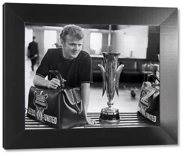 Leeds United captain Billy Bremner seen here waiting at customs for clearence at